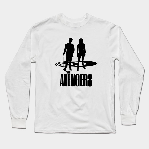 Diana Rigg Emma Peel Cybernauts Series John Steed The Avengers Long Sleeve T-Shirt by Den Tbd